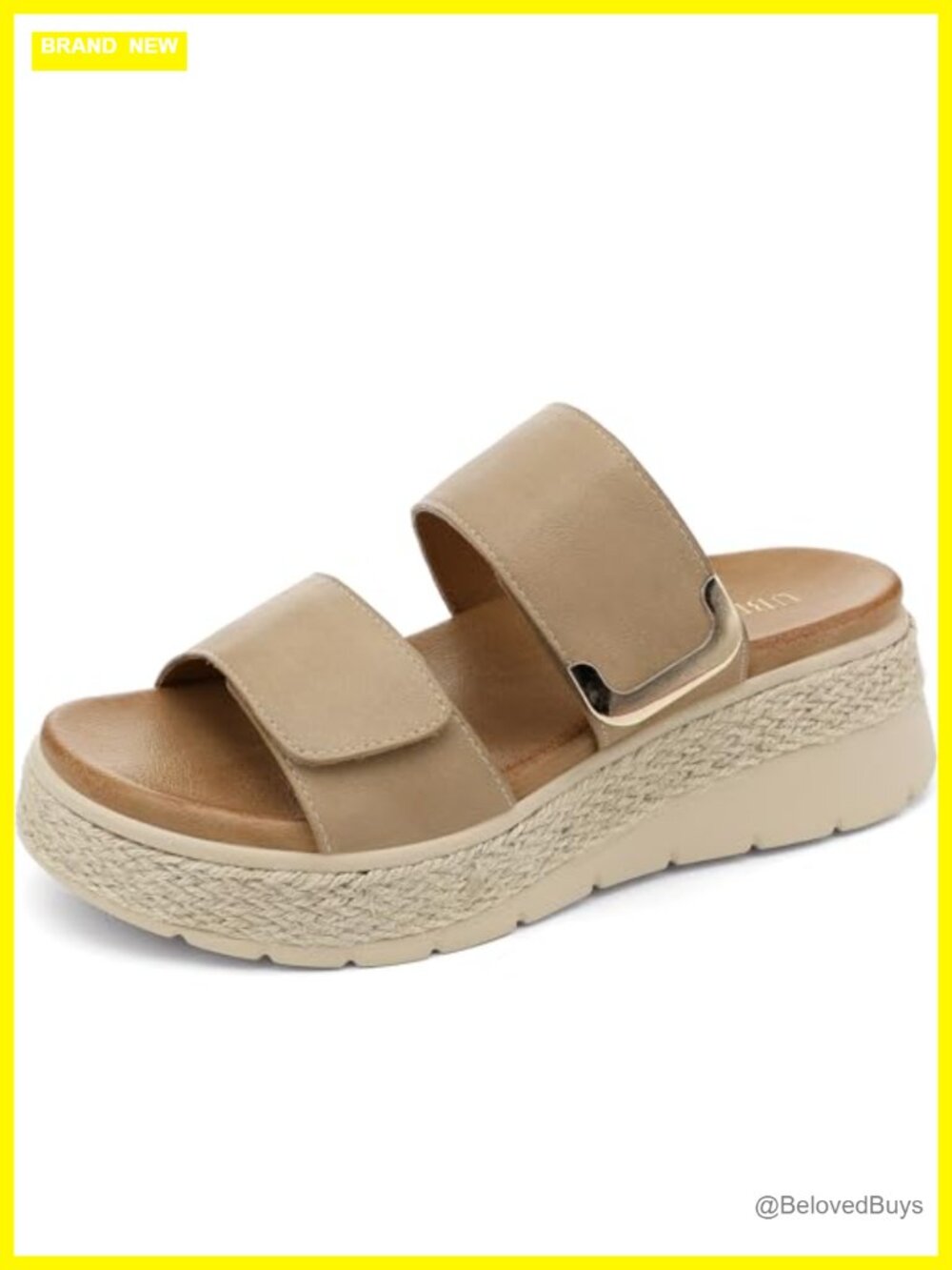 Women's Platform Wedge Sandals Orthopedic Arch Support Espadrille Slides
